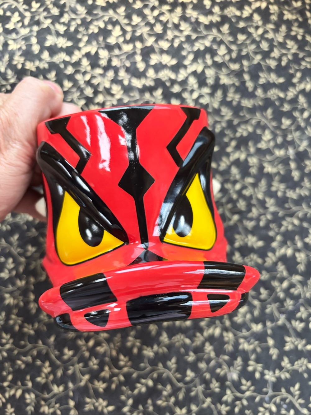 Disney Parks Star Wars Weekends Donald Duck Darth Maul 3D Ceramic Mug 2014